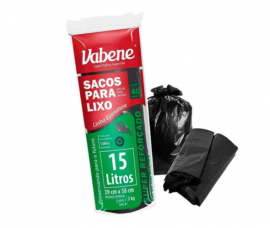 Saco De Lixo Vabene  15L Extra Forte 40 unidades