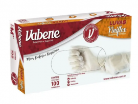 Luva Viniflex Descartvel Vabene 100 unidades P